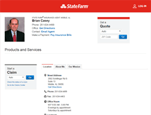 Tablet Screenshot of briancaseyinsurance.com